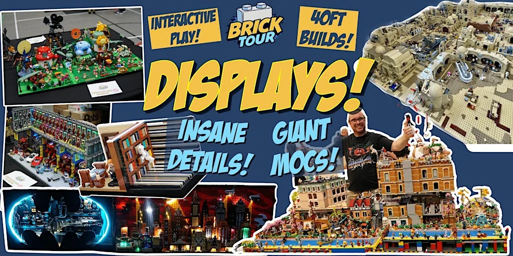 Huge Lego Brick Tour Salisbury 2026: Rare Retired Lego & Family Fun Day at Five Rivers Leisure Centre