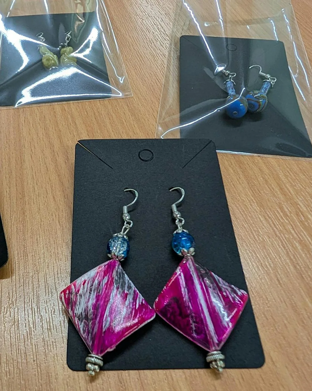 Beaded Earrings with Gia at Every One Every Day at The Mercat Shopping Centre