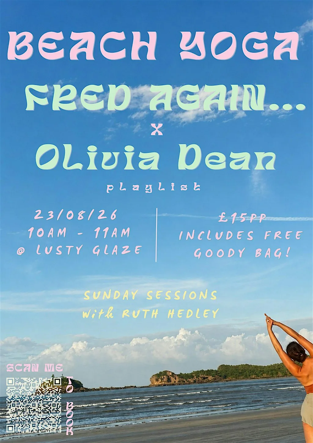 Sunday Sessions : Fred Again.. x Olivia Dean Yoga Flow at Lusty Glaze Beach