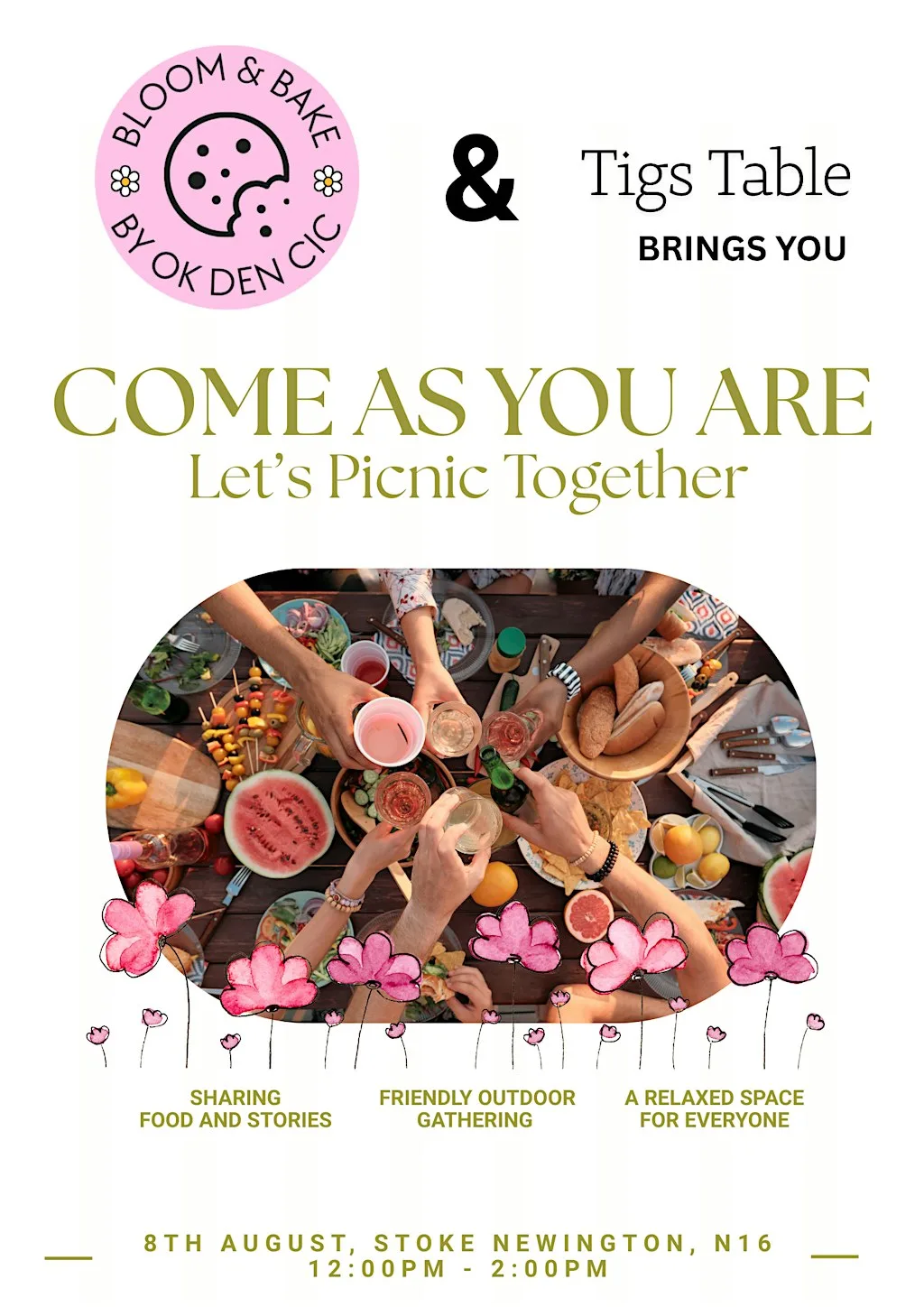 Come as you are - Let's picnic together! at 219 Stoke Newington Church St