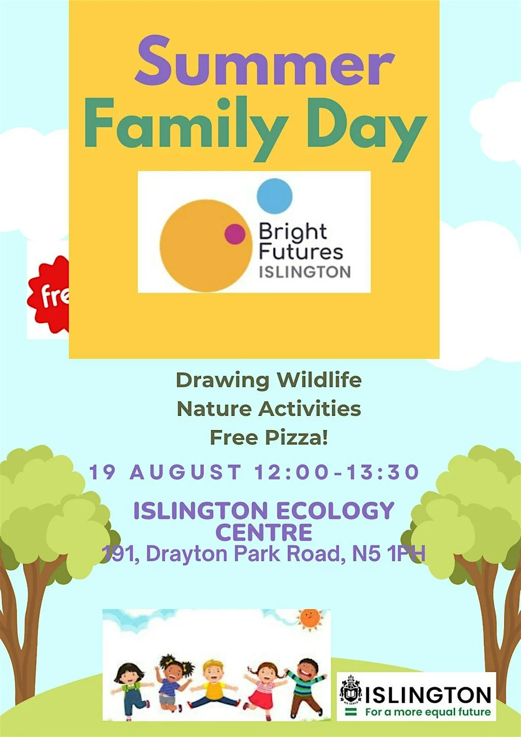 FREE FAMILY AND NATURE FUN EVENT at Islington Ecology Centre