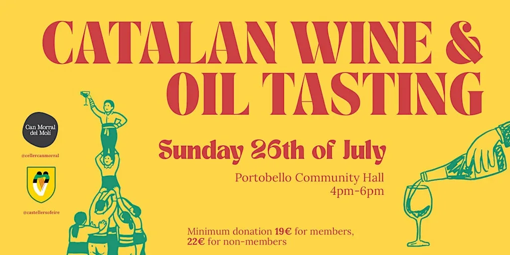 Tast de vins i oli solidari / Charity wine&oil tasting w/Celler Can Morral at Portobello Community Hall