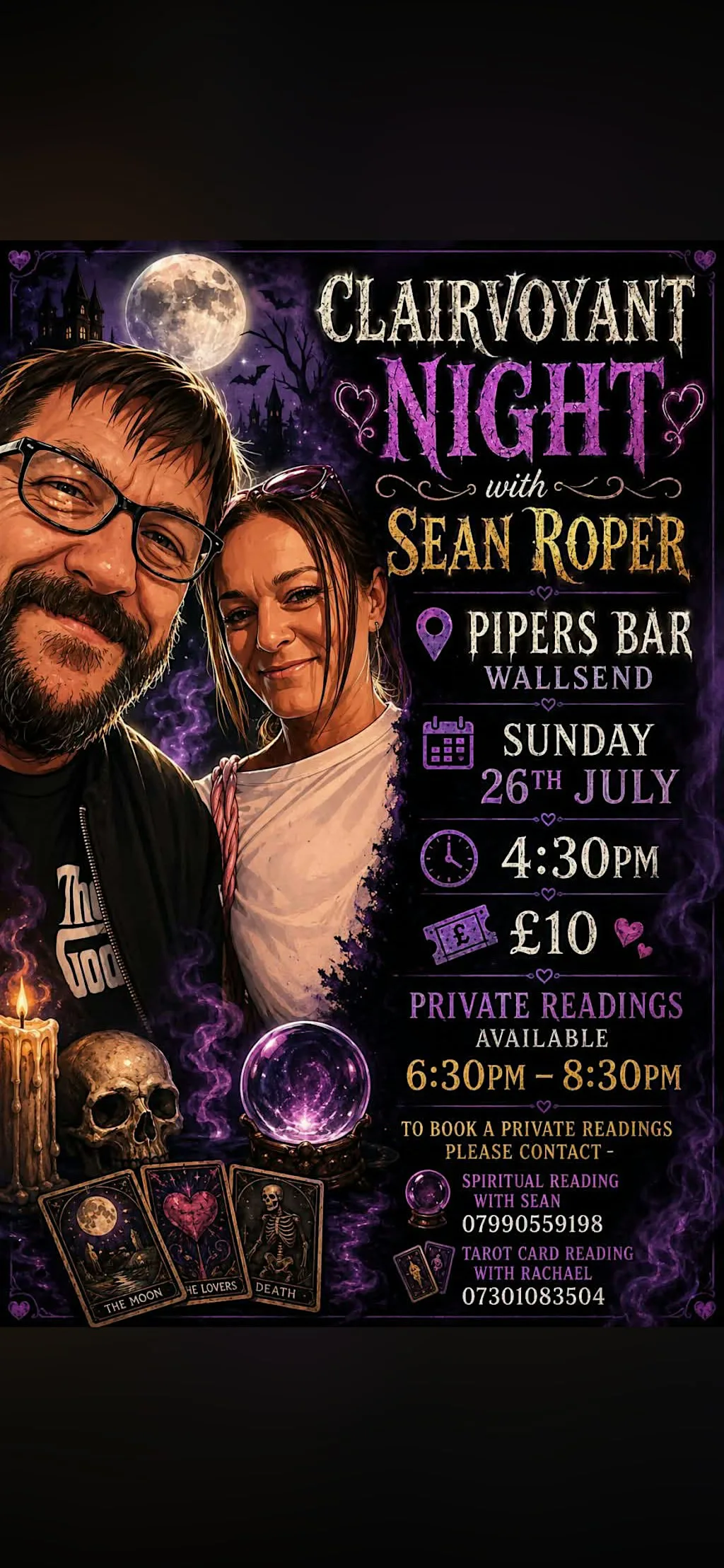 Sean Roper Clairvoyant Event at Wallsend