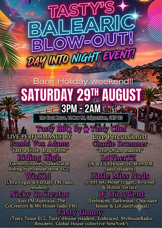 Tasty's Balearic Blow - Out - Day into Night Event