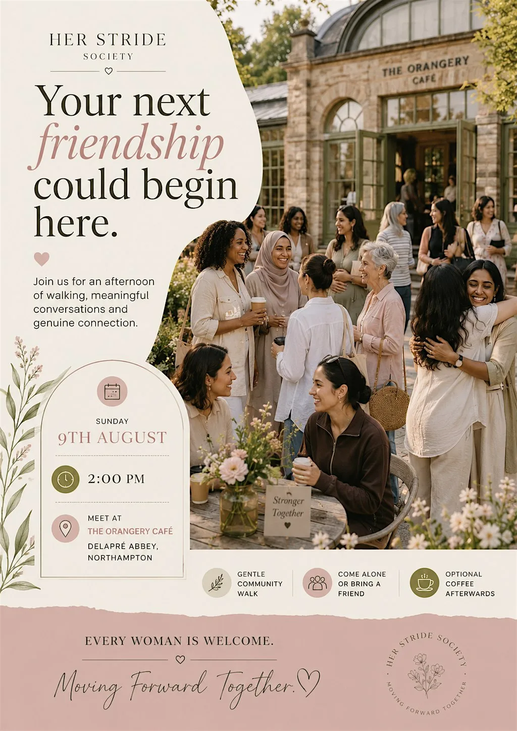 Her Stride Society : Your next friendship could begin here at Delapré Abbey