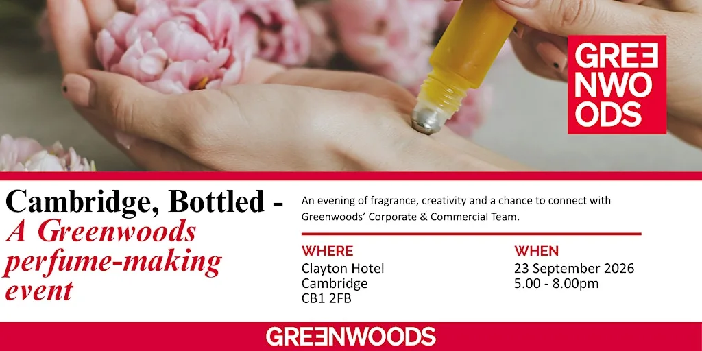 Cambridge, Bottled - a Greenwoods perfume-making event