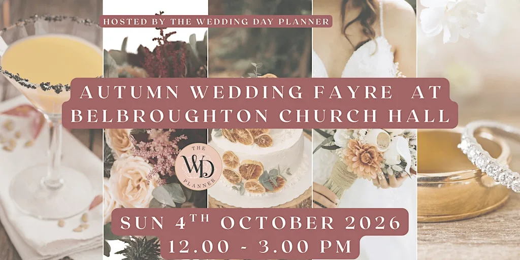 Autumn Wedding Fayre at Belbroughton Church Hall at Belbroughton Church Hall