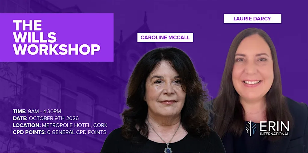Wills Workshop CPD Event - Cork at The Metropole Hotel