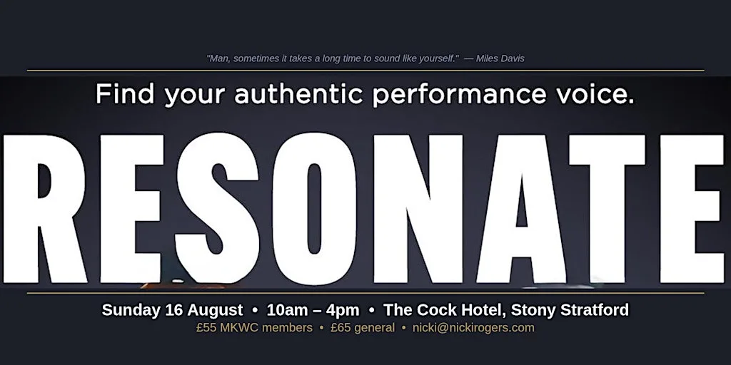 Resonate - find your authentic performance voice at Cock Hotel