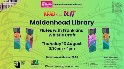 Flutes with Frank and Whistle Craft at RBWM Maidenhead Library