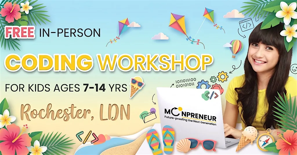 Free In-person Coding Class in Rochester For Kids Ages 7-14 Years at The Rochester Grammar School