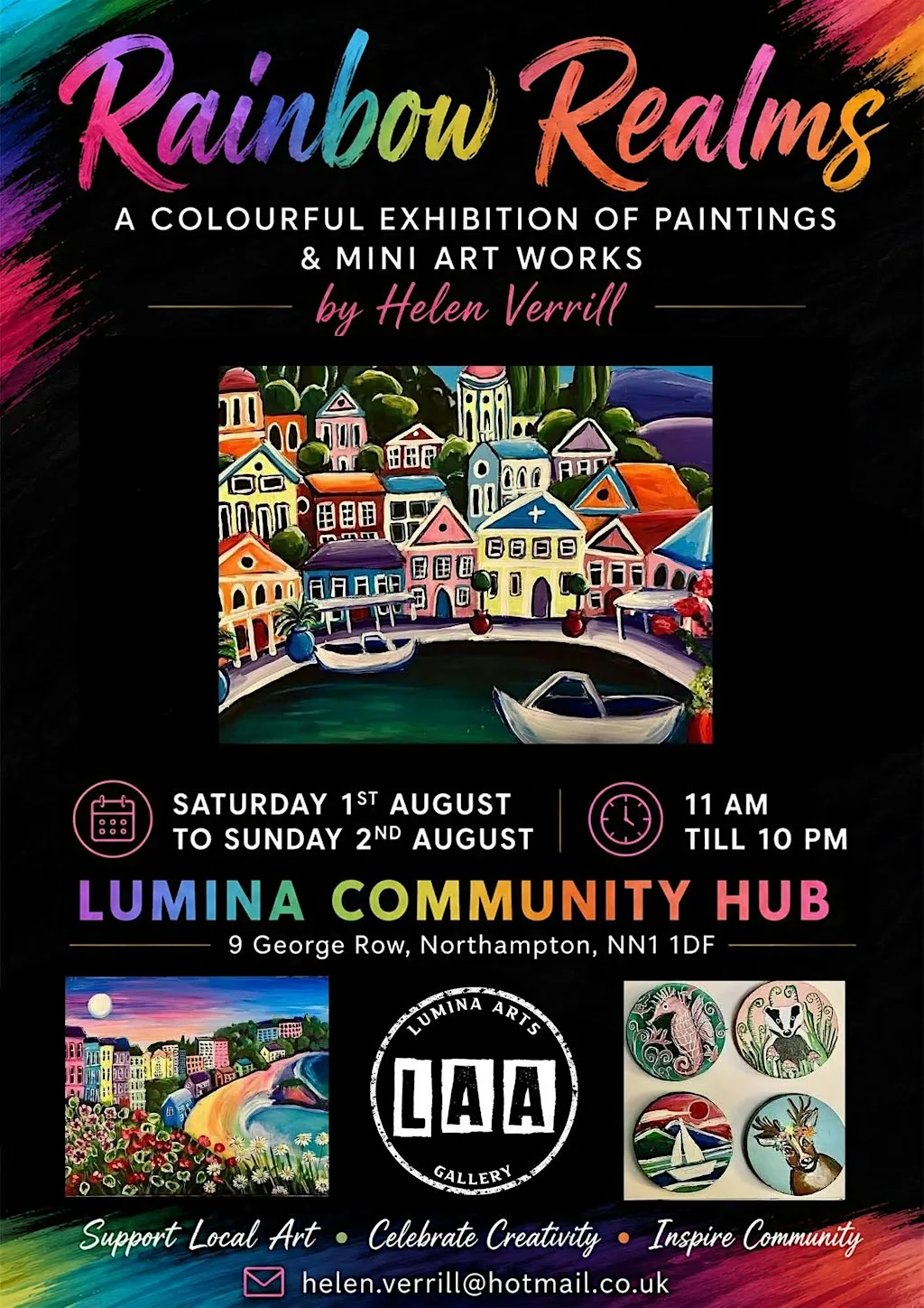 Rainbow Realms Art Exhibition at Lumina Alliance Northampton
