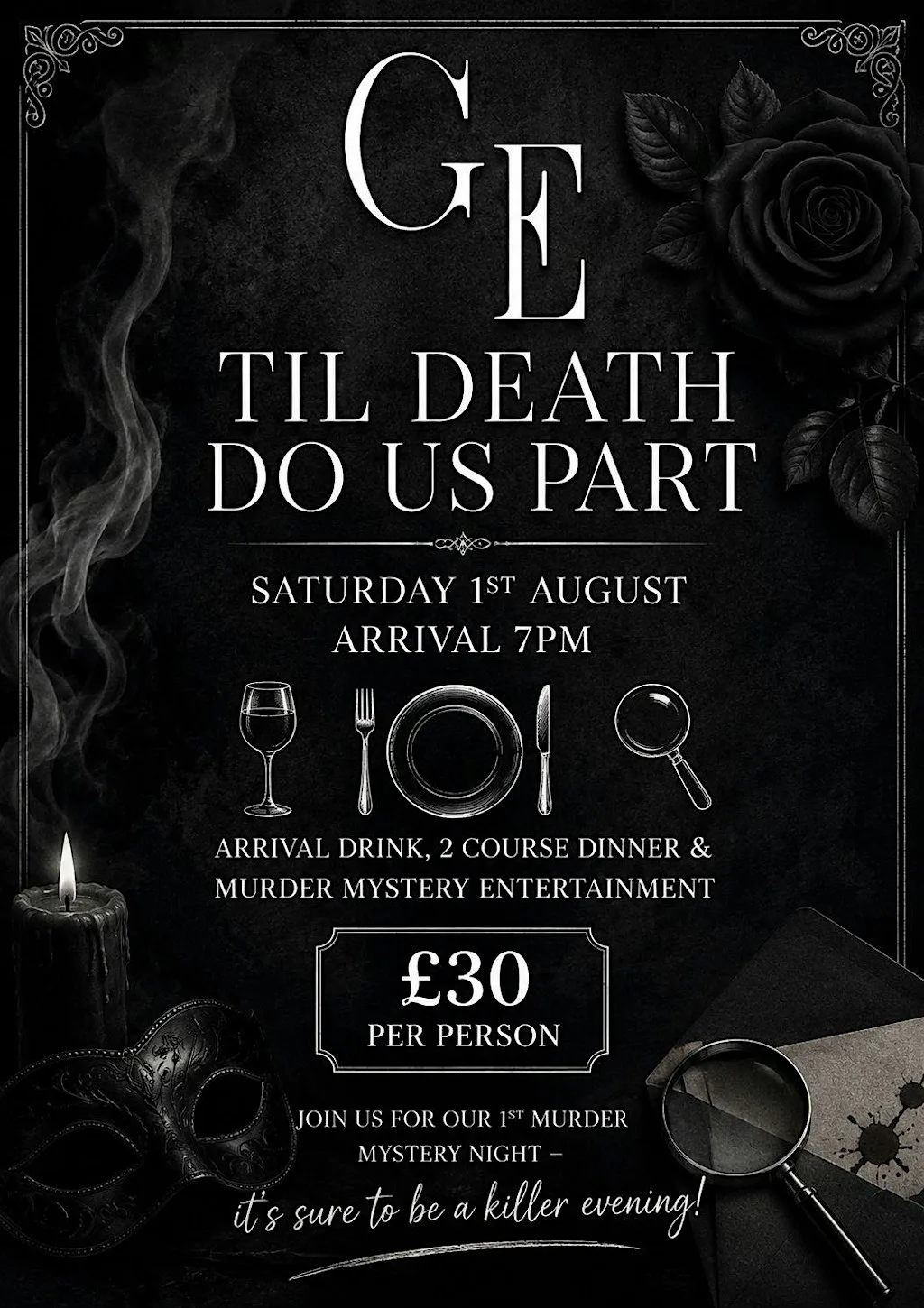 MURDER MYSTERY EVENING AT THE GE