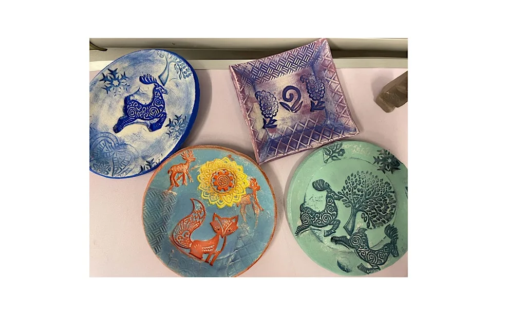 9to90 Summer event, creating pinch pots with Esther Ley. at GS Artists Swansea