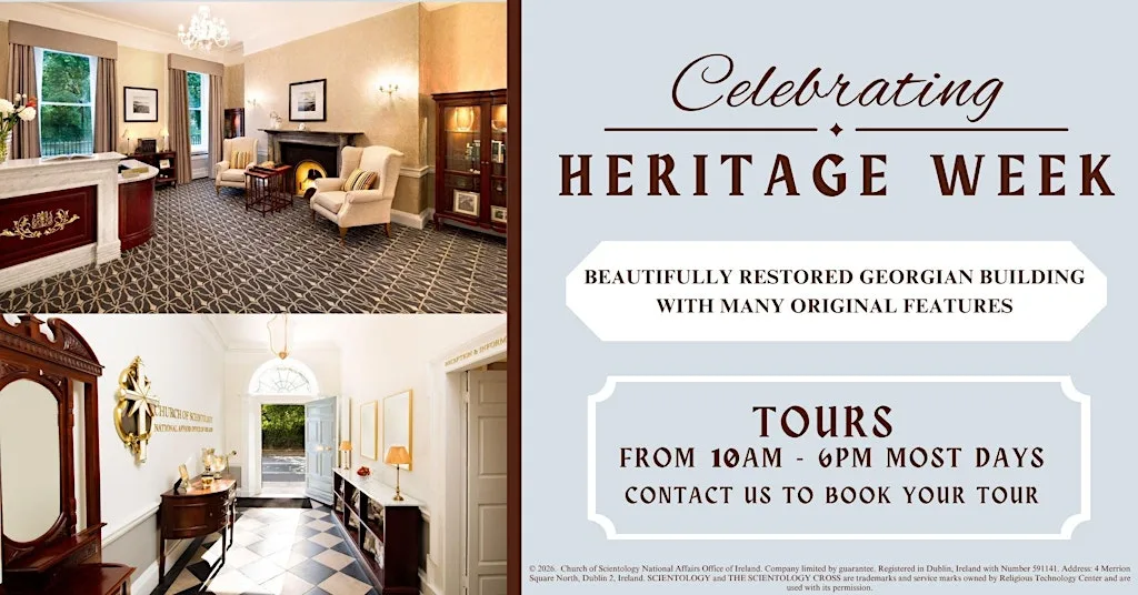 Georgian Town House Tours - Heritage Week at Church of Scientology National Affairs Office of Ireland