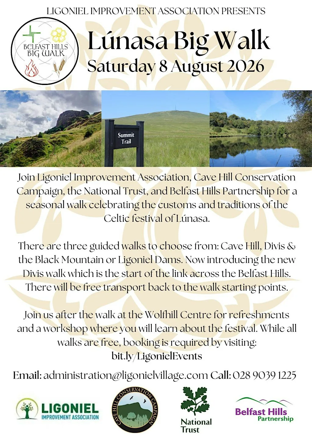 Lúnasa Big Walk: Cave Hill Trail at Belfast Castle