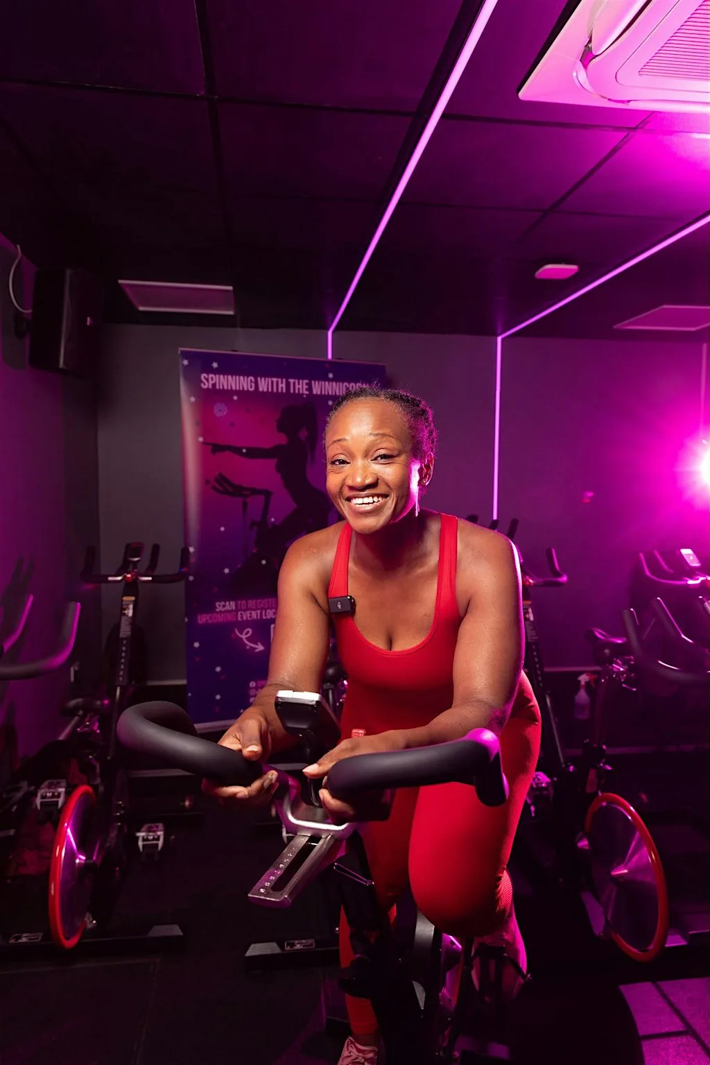 Spinning With The Winnicorn at Brighton & Hove Fitness Club