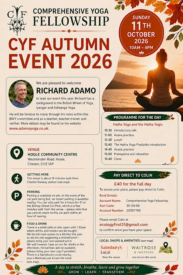 Yoga Seminar with Richard Adamo at Hoole Community Centre