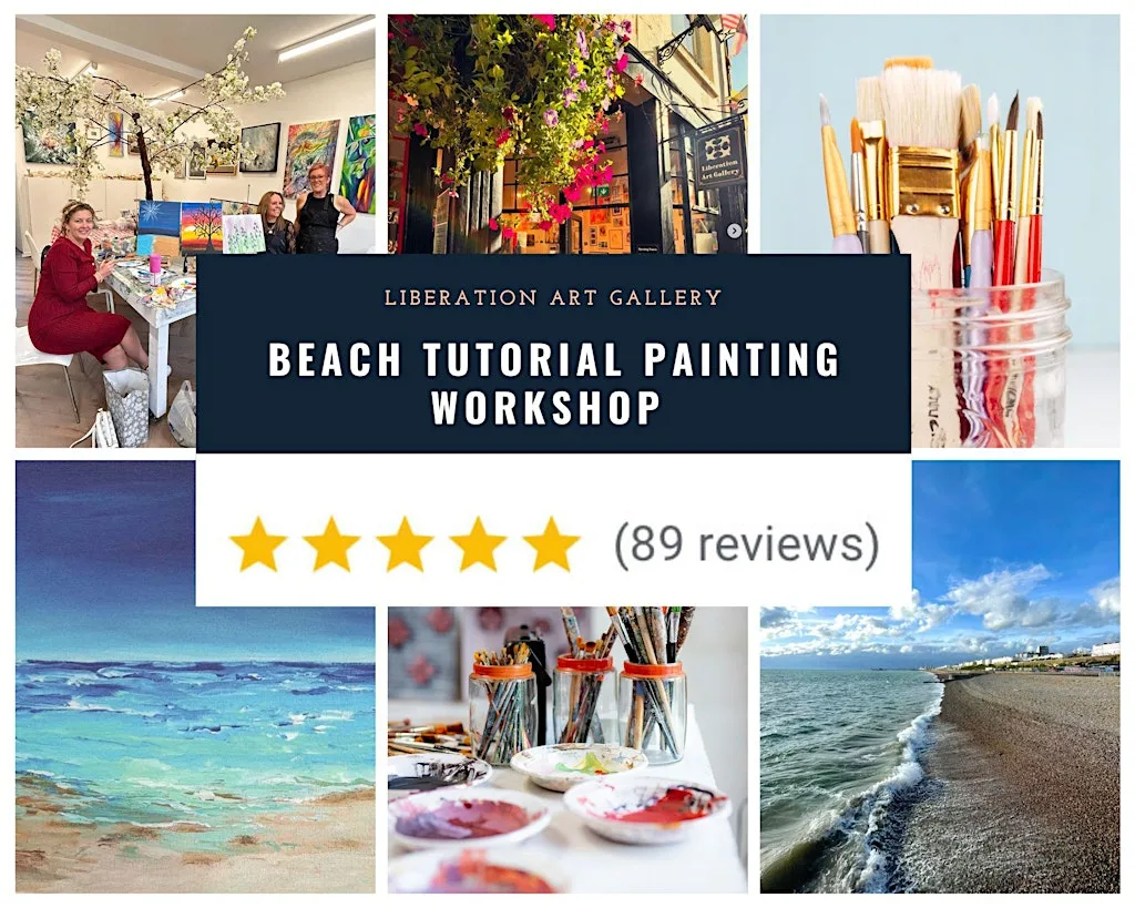 Beach Painting Workshop: A Step-by-Step Acrylic Painting Experience