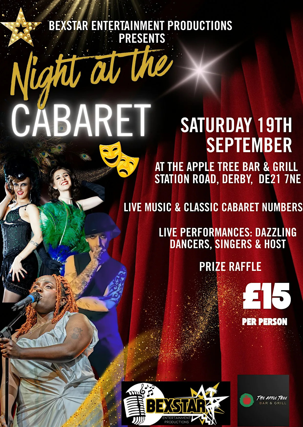 Night at the Cabaret - Glitz & Glam at The Olive Tree Bar & Grill Derby