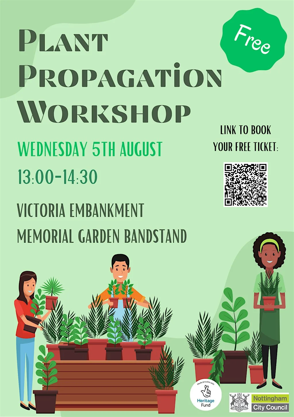 Plant Propagation Gardening Workshop at Nottingham War Memorial Gardens