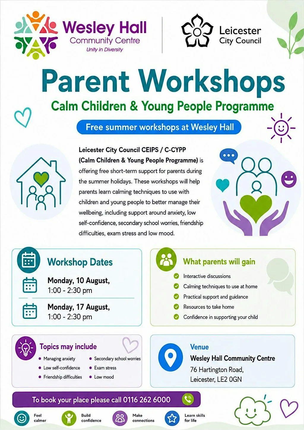 Parent Workshop at Wesley Hall Community Centre
