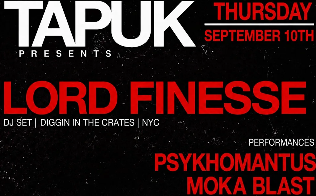 LORD FINESSE X PSYKHOMANTUS X MOKA BLAST (MCR) at Aatma