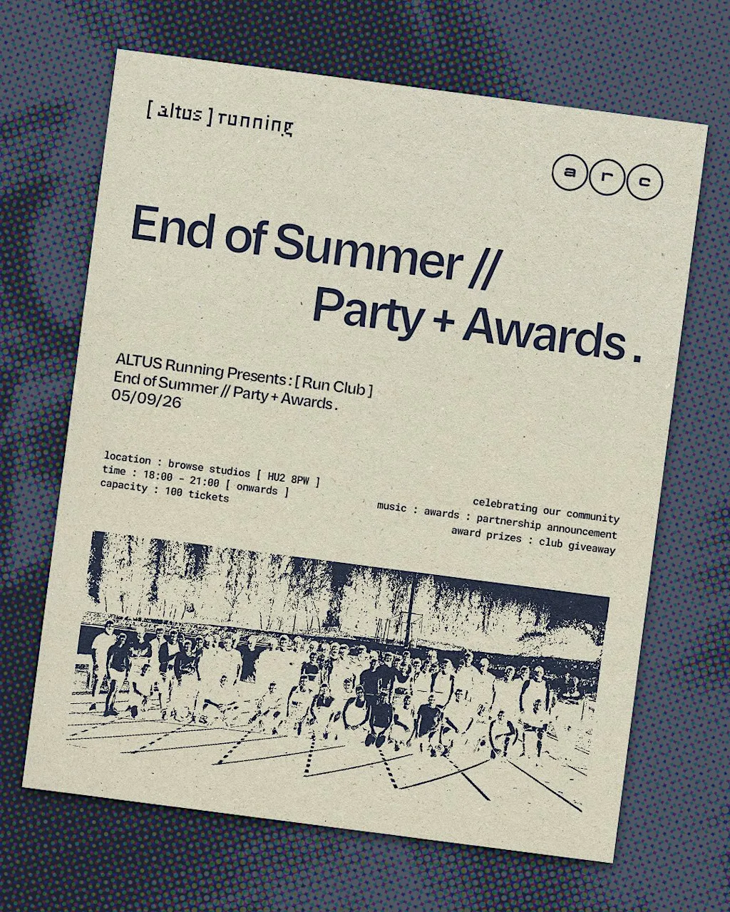 ALTUS Running: End of Summer Party + Awards at Browse Studios CIC
