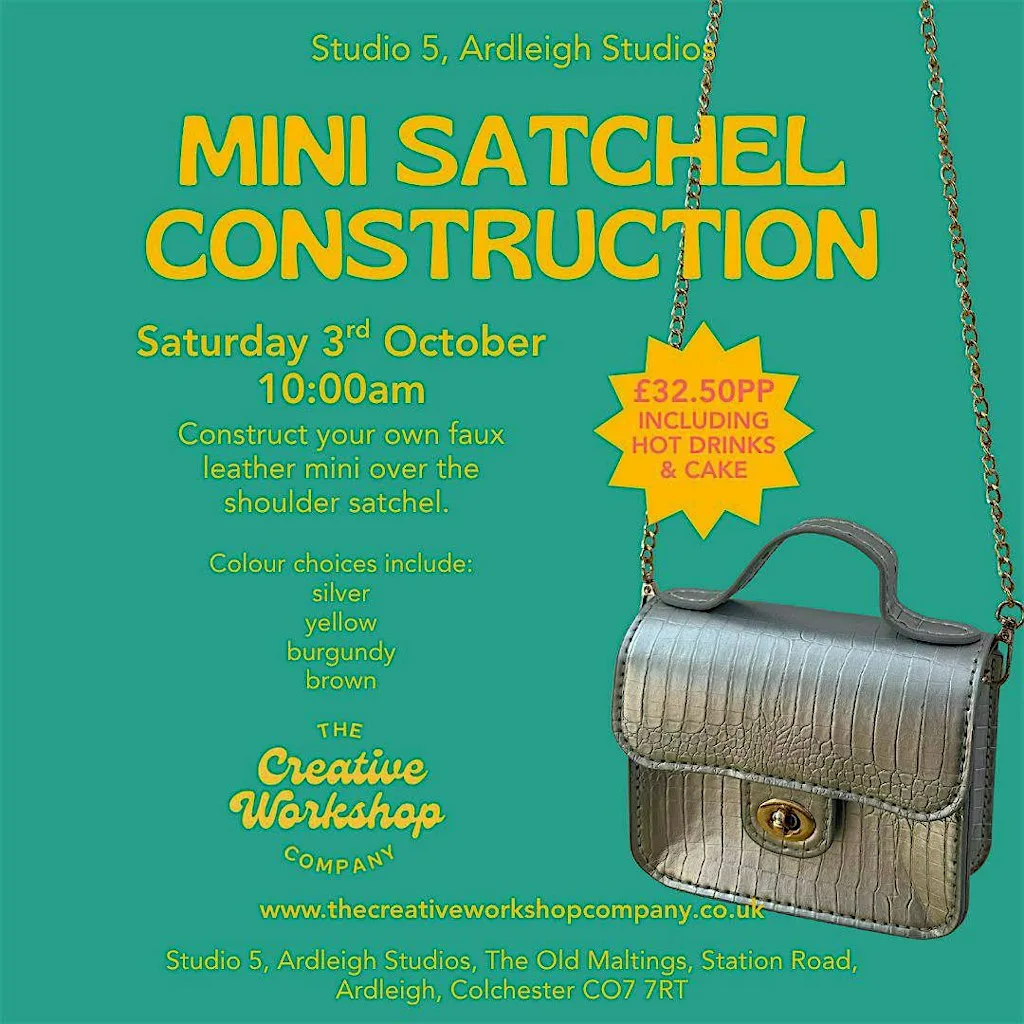 Mini Satchel Construction Workshop at Studio 5