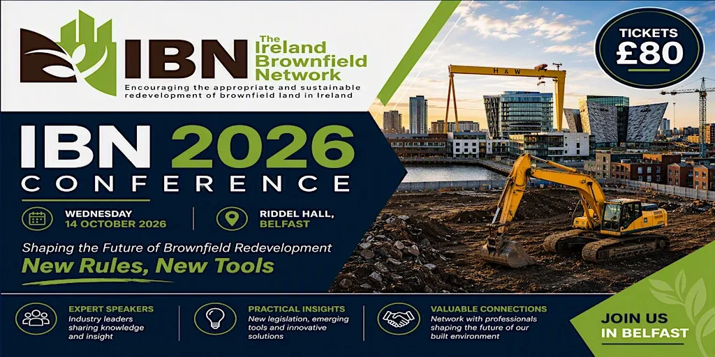 Ireland Brownfield Network 2026 Conference at Riddel Hall