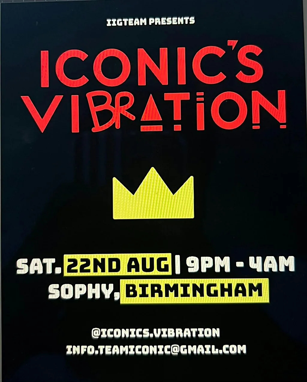 Iconic's Vibration RETURNS!!!! at Sophy - Digbeth