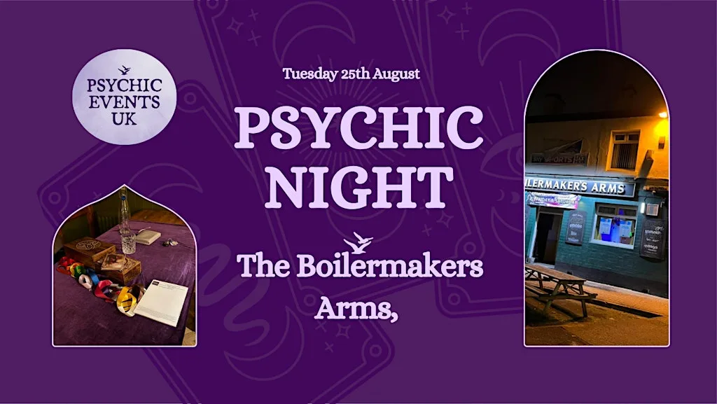 PSYCHIC READINGS NIGHT Tuesday 25th August, Boilermakers , St Helens at The Boilermaker's Arms