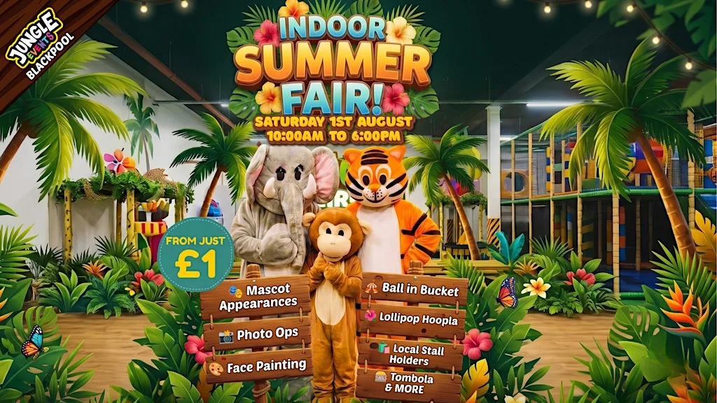 Jungle World Indoor Summer Fair at Jungle World Blackpool - Play Park
