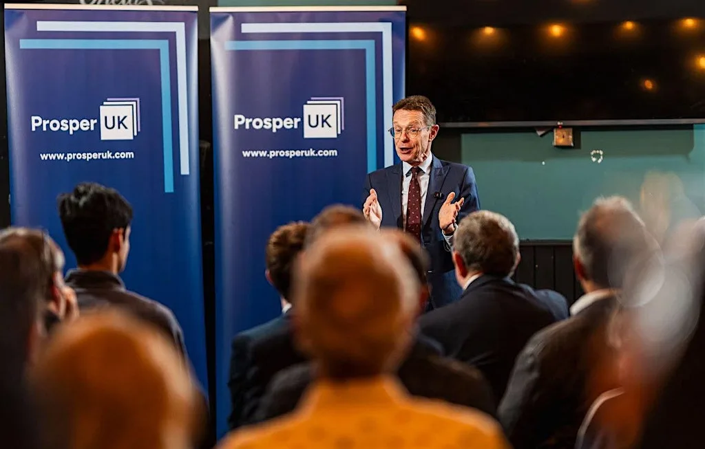 Prosper UK Exeter 'Town Hall' with Andy Street and Margot James at Exeter Rougemont Hotel
