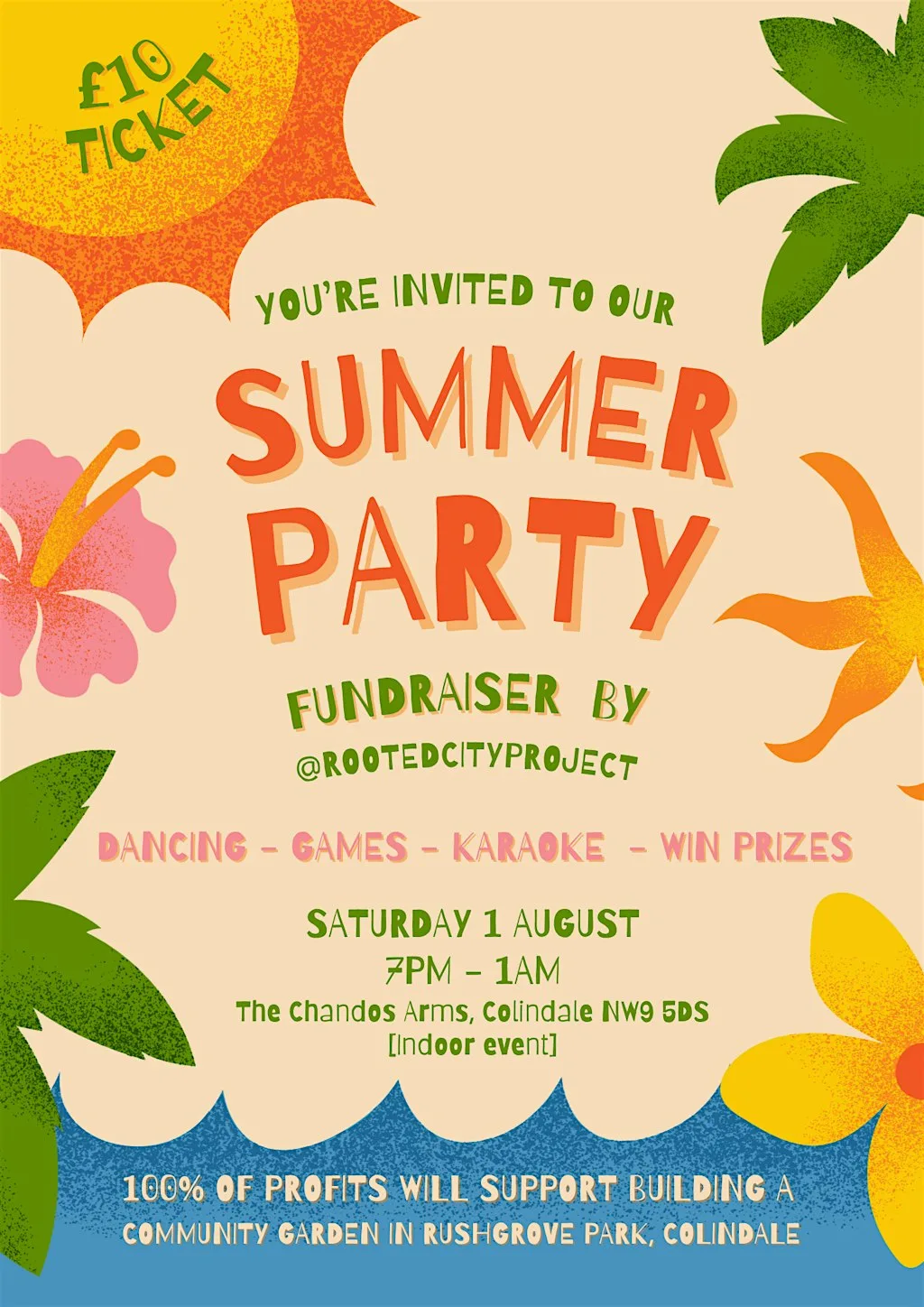 Summer Party Fundraiser by Rooted City Project at Chandos Arms