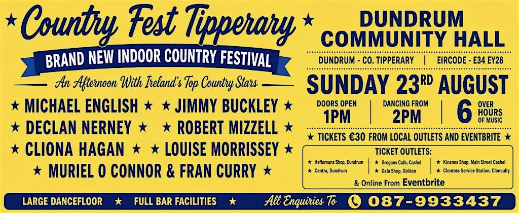 Tipperary Country Fest - Dundrum at Dundrum Community Hall