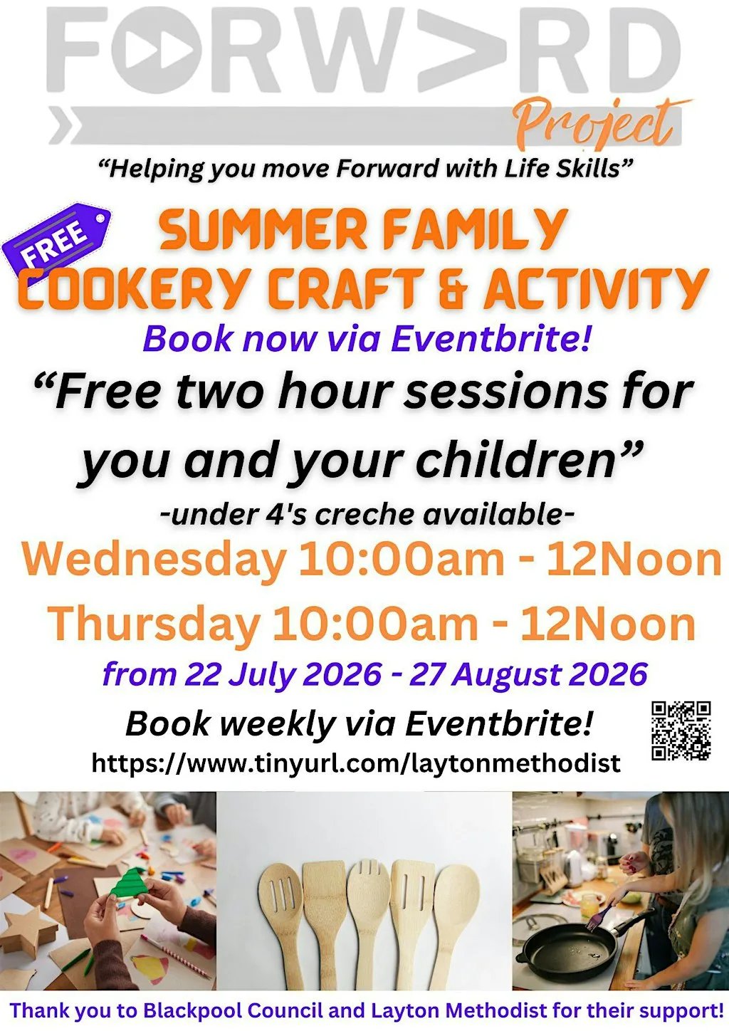 FREE - Summer Family Cook, Craft & Activity Session (Wed 29 July 2026)