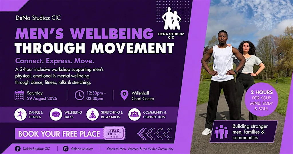 DeNa Studioz | Men's Wellbeing Through Movement | Free Community Workshop