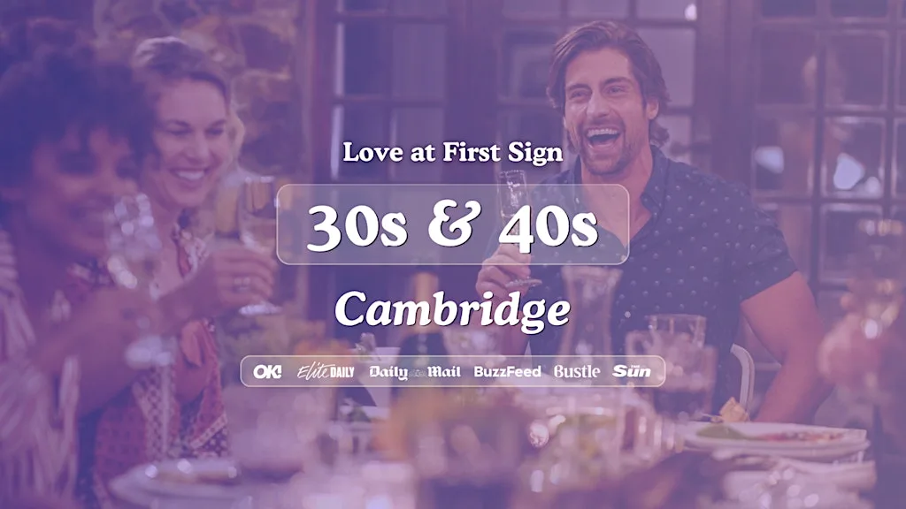 30s & 40s Singles Night at The Tivoli Cambridge | Love at First Sign at The Tivoli