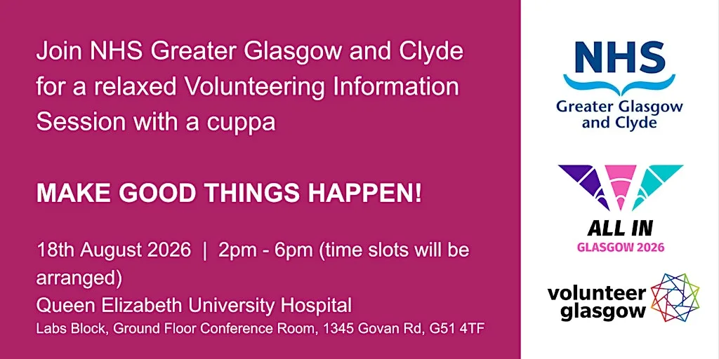 NHSGCC - Volunteering Information Event at Queen Elizabeth University Hospital