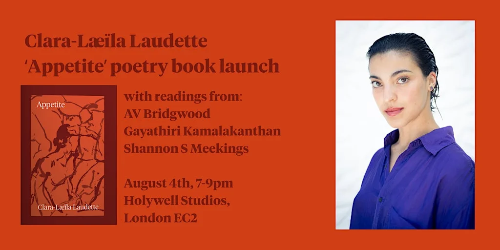 Clara-Læïla Laudette poetry book launch at Holywell Studio