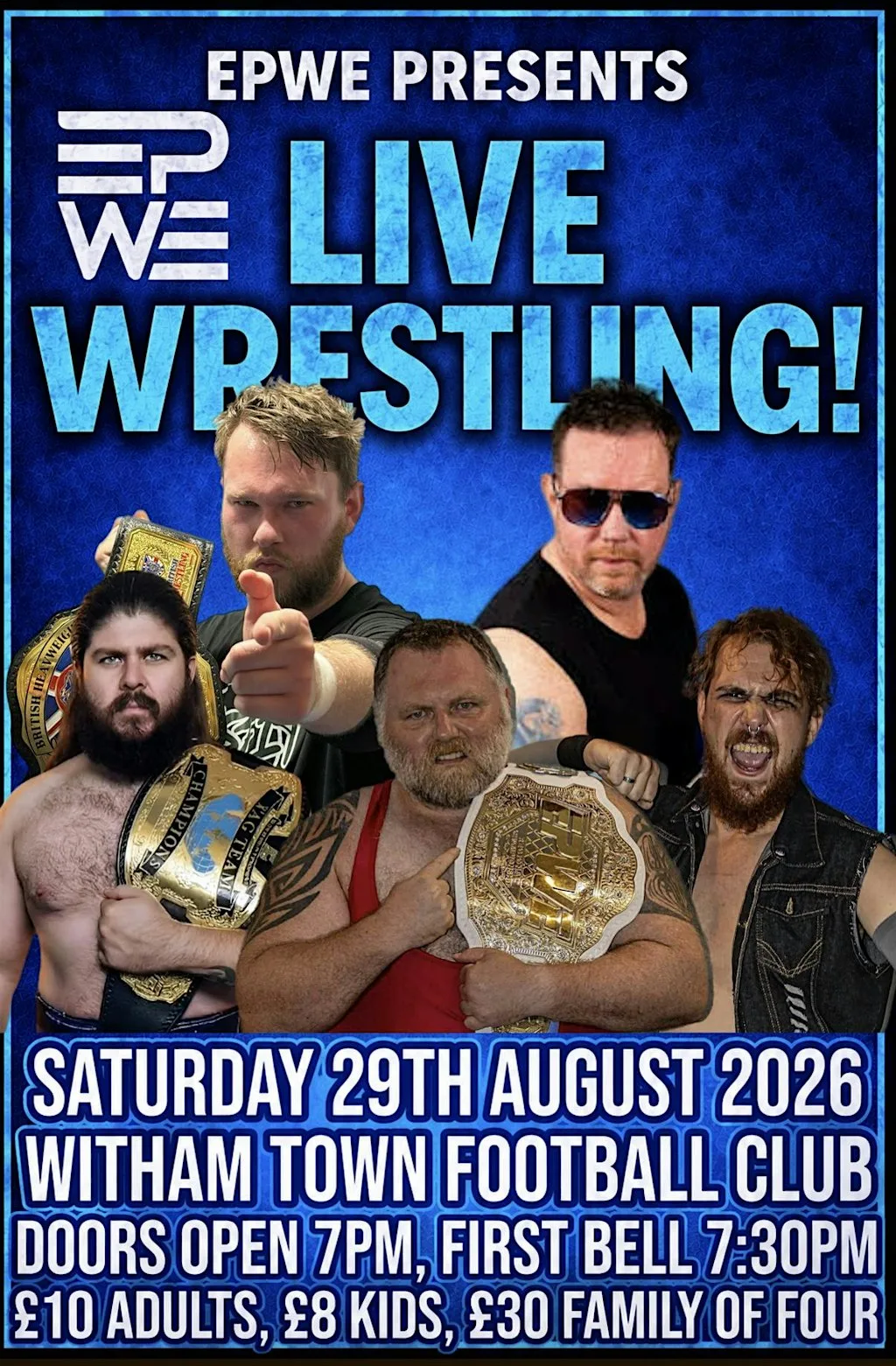 LIVE WRESTLING AT WITHAM TOWN FOOTBALL CLUB! at Witham Town Football & Social Club