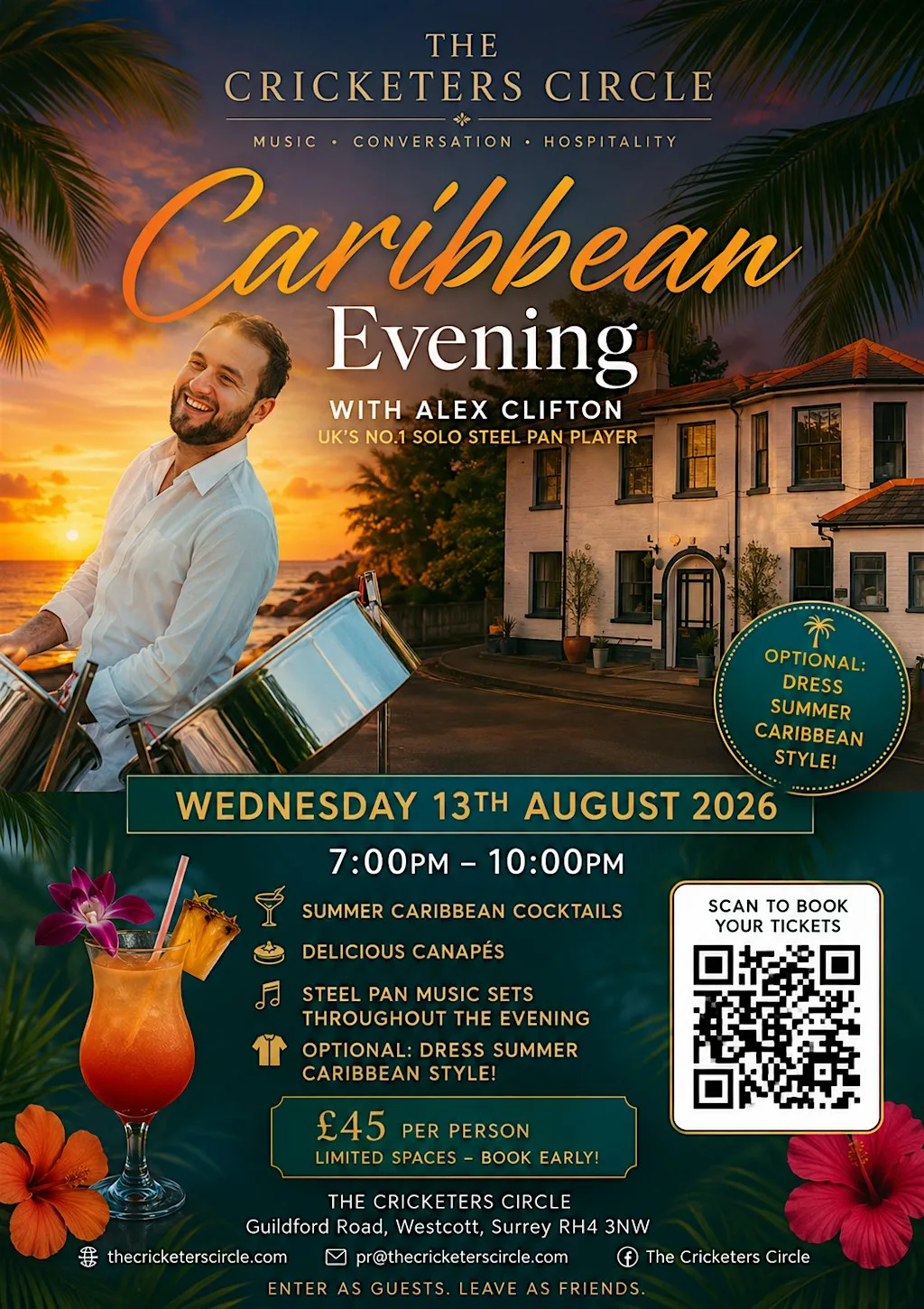 The Cricketers Circle - Caribbean Summer Event