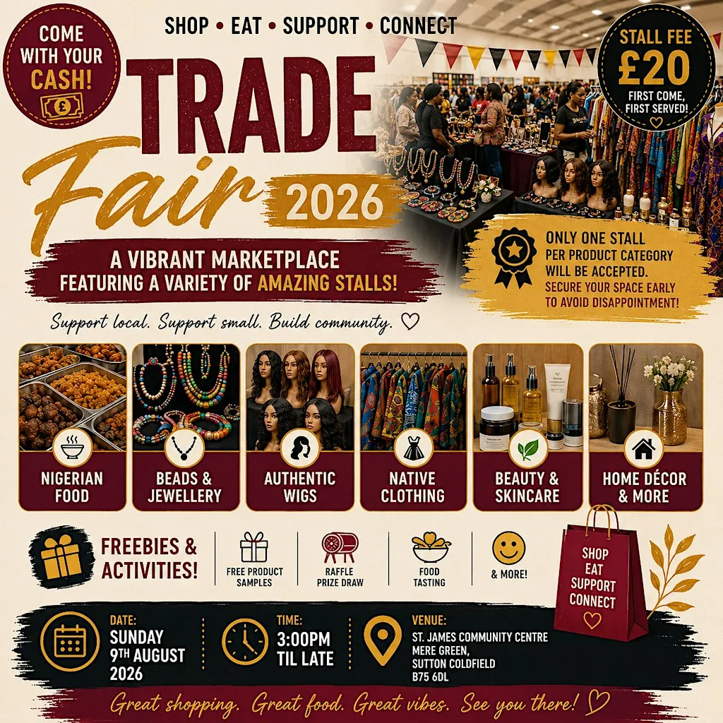 Trade fair Birmingham at St James Church, Mere Green (Hill)