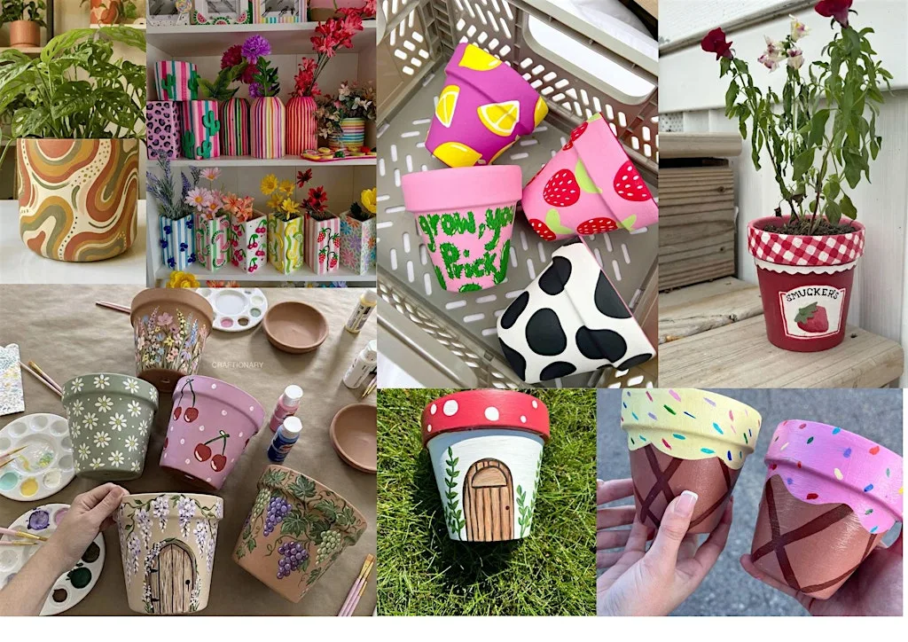Paint a plant Pot at 20 Milnbank Rd