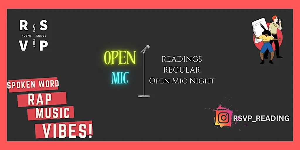 RSVP Open Mic: A night of Music, Poetry and Vibes!! at Reading Biscuit Factory