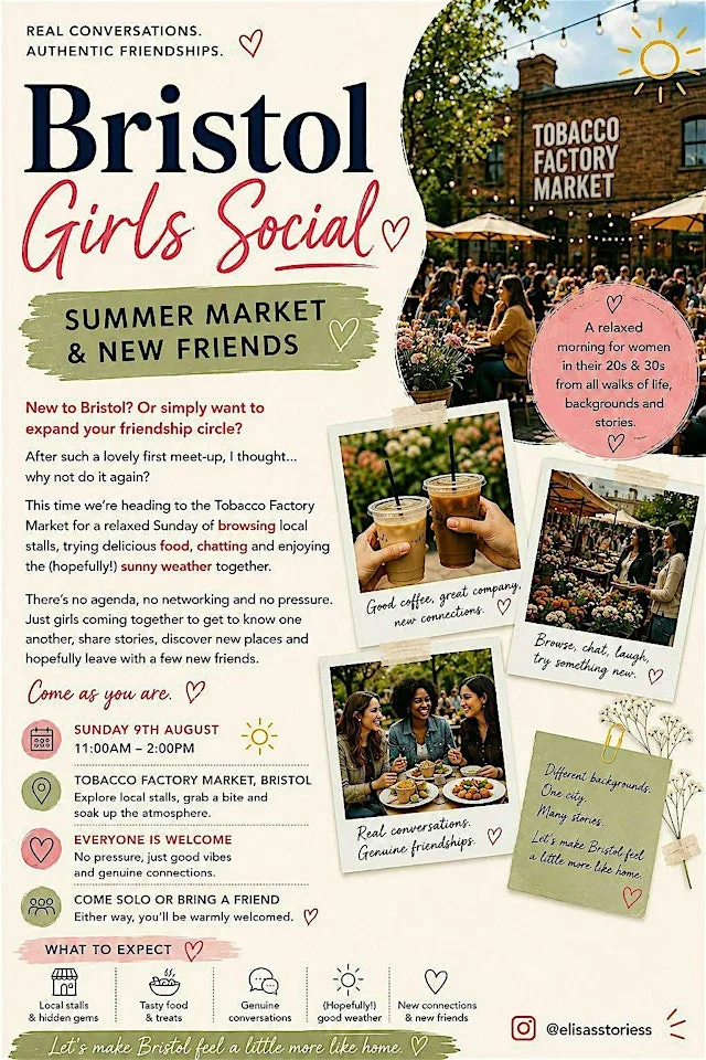 Bristol Girls Social: Summer Market & New Friends