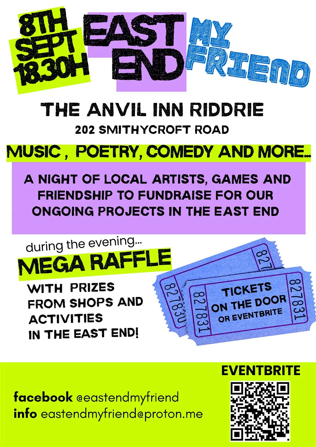 East End My Friend fundraiser