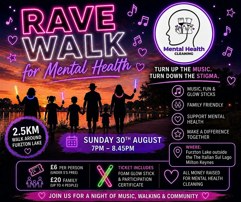 Rave Walk for Mental Health at The Italian Sul Lago Milton Keynes
