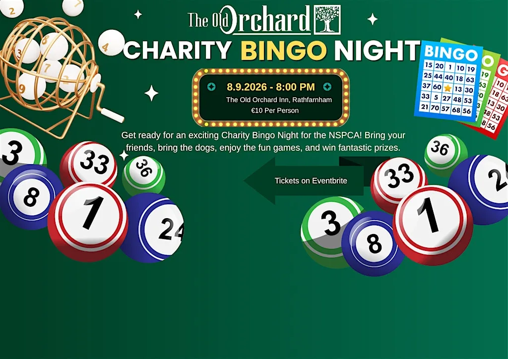 The Old Orchard Charity Bingo Night at The Old Orchard inn